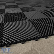 RAMROXX Performance floor tiles garage floor Floor 2.8mx5.6m black light green 3-image-6276375
