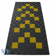RAMROXX Performance Floor Tiles Garage Floor Floor 2.8mx5.6m Grey Yellow Set1 - ODFTAR6042348