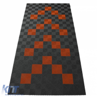 RAMROXX Performance Floor Tiles Garage Floor Floor 2.8mx5.6m Grey Orange Set1 - ODFTAR6042385