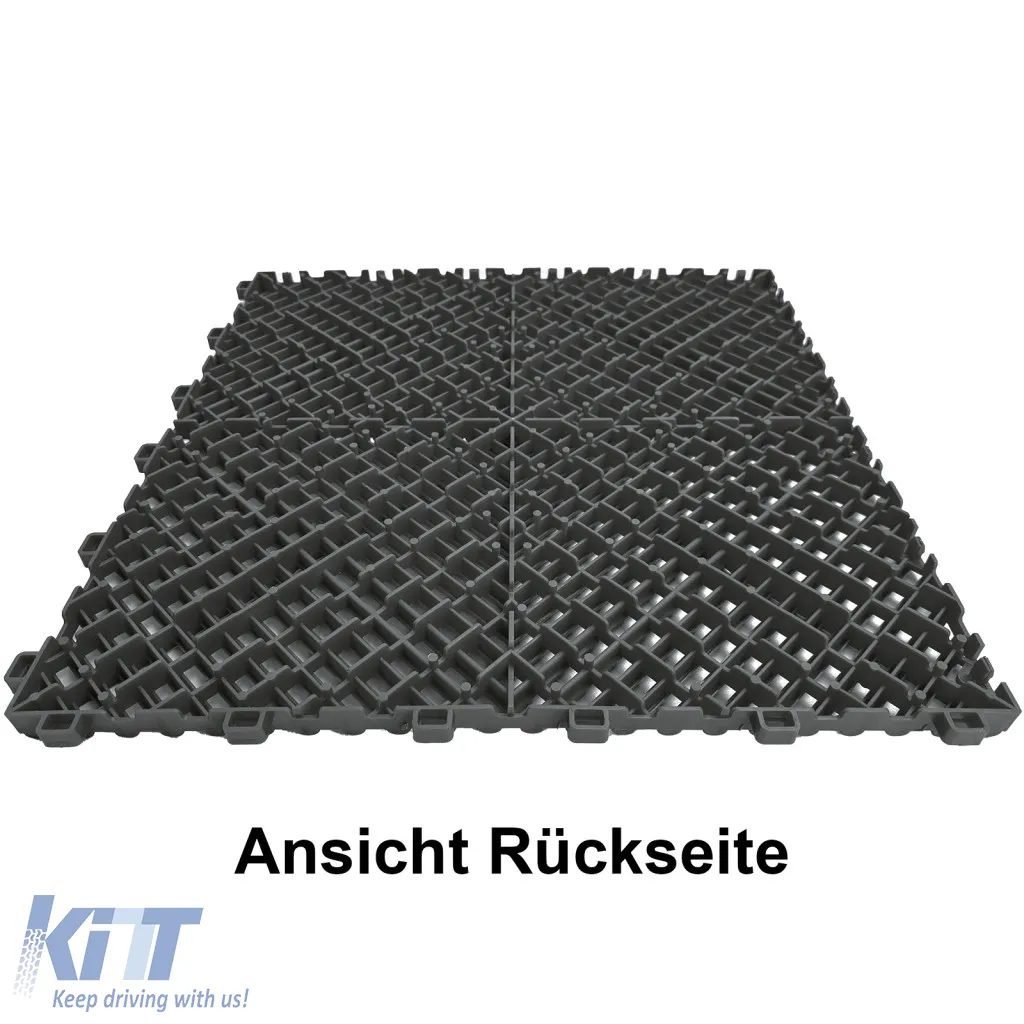 RAMROXX Performance Floor Tiles Garage Floor Floor 2.8mx5.6m Grey Black Set3