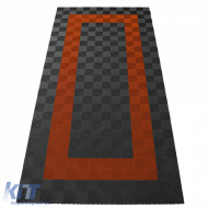 RAMROXX Performance Floor Tiles Garage Floor Floor 2.8mx5.6m Grey Orange Set3 - ODFTAR6042464