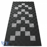 RAMROXX Performance Floor Tiles Garage Floor Floor 2.8mx5.6m Grey White Set1 - ODFTAR6042472