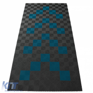 RAMROXX Performance Floor Tiles Garage Floor Floor 2.8mx5.6m Grey Light Blue Set1
