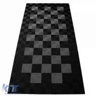 RAMROXX Performance Floor Tiles Garage Floor Floor 2.8mx5.6m Black Grey Set2