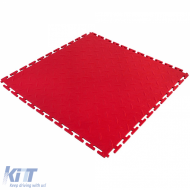 RAMROXX Performance PVC Tile Showroom Floor Ribbed Floor Red 50x50cm - ODFTAR6029942
