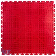 RAMROXX Performance PVC Tile Showroom Floor Ribbed Floor Red 50x50cm-image-6276964
