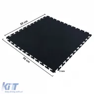 RAMROXX Performance PVC Tile Showroom Garage Floor Black 50x50cm-image-6276976