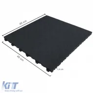 RAMROXX Performance tread plate floor tile garage floor black 40x40cm-image-6276699