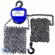 image-14-RAMROXX Pro 1000kg Kettenzug mit Rolle Schwarz bis zu 4 Metern