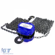 RAMROXX Pro 1000kg Kettenzug mit Rolle Schwarz bis zu 4 Metern-image-6191625