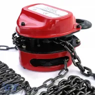 RAMROXX Pro 1000kg Kettenzug mit rotem Flaschenzug, bis zu 4 Meter-image-6199095