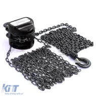 RAMROXX Pro 1000kg Kettenzugrolle Schwarz bis zu 4 Meter-image-6197603