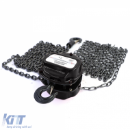 RAMROXX Pro 1000kg Kettenzugrolle Schwarz bis zu 4 Meter-image-6197605