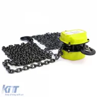 RAMROXX Professionelle Werkstatt Kettenzugrolle 4M bis zu 1T 1000kg Gelb-image-6194948