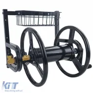 RAMROXX® wandmontierte Schlauchaufroller 38 m – robuster Stahlrahmen + Messinganschluss-image-6205629