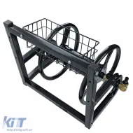 RAMROXX® wandmontierte Schlauchaufroller 38 m – robuster Stahlrahmen + Messinganschluss-image-6205635