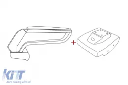 image-22-Rati Armrest model Armster S with black eco leather, USB and AUX suitable for Ford Focus after 2018
