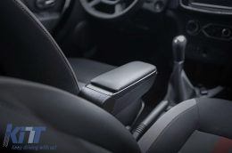 Rati Armrest model Armster S with black eco leather suitable for Honda Jazz 2016-2019 - ABCIOAH6020518
