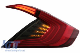 Rückleuchten für HONDA Civic MK10 FC FK 2016+ Limousine Lichtleiste Rot Schwarz--image-6023076