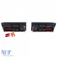Rückleuchten in schwarzem Rauch geeignet für VW Bus Panel Van Transporter T3 79-92-image-6193081