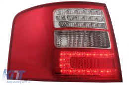 Rückleuchten LED für Audi A6 4B C5 Avant Kombi 12.1997-01.2005 klar rot Weiß-image-6078874