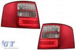 Rückleuchten LED für Audi A6 4B C5 Avant Kombi 12.1997-01.2005 klar rot Weiß-image-6078875