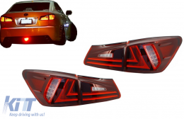 image-20-Rückleuchten LED für LEXUS IS XE20 06-12 Light Bar Facelift Neu XE30 Rot Klar