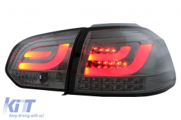 Rückleuchten Rücklichter LED für VW Golf 6 VI 2008-2013 Tube Lichtleiste Rauch-image-6104848