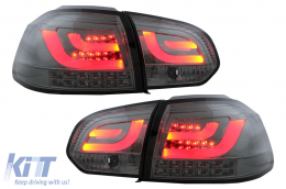 Rückleuchten Rücklichter LED für VW Golf 6 VI 2008-2013 Tube Lichtleiste Rauch-image-6104849