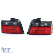 Rückleuchten Rot Schwarz Rauch Set geeignet für BMW 3er E36 Limousine 90-99-image-6209563
