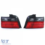 Rückleuchten Rot Schwarz Rauch Set geeignet für BMW 3er E36 Limousine 90-99-image-6209566