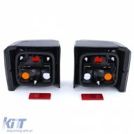 Rücklichter Black Smoke Paar geeignet für VW T4 Bus Transporter Caravelle 90-03-image-6198443
