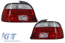 image-58-Rücklichter für BMW 5er E39 1996-2003 Nebelschlussleuchte Rot Klar LCI Design