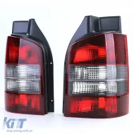 Rücklichter rot schwarz Paar geeignet für VW T5 Bus + Transporter mit Heckklappe 03-09-image-6195263