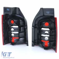 Rücklichter rot schwarz Paar geeignet für VW T5 Bus + Transporter mit Heckklappe 03-09-image-6195266