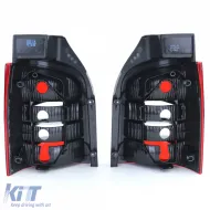 Rücklichter rot schwarz Paar geeignet für VW T5 Bus + Transporter mit Heckklappe 03-09-image-6195267