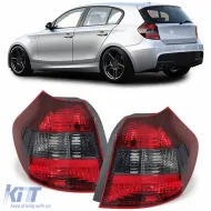 image-63-Rücklichter rot schwarz rauchig rechts links geeignet für BMW 1er E81 E87 04-07