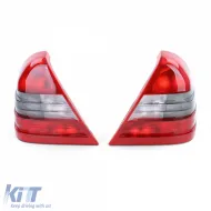 Rücklichter rot-weiß, Paar, geeignet für Mercedes C-Klasse W202 93-97-image-6190647