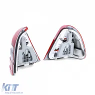 Rücklichter rot-weiß, Paar, geeignet für Mercedes C-Klasse W202 93-97-image-6190649
