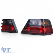 Rücklichtsatz rot schwarz, geeignet für Mercedes W124 Limousine Coupe Cabriolet 1985-1996-image-6193536