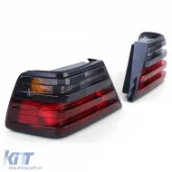Rücklichtsatz rot schwarz, geeignet für Mercedes W124 Limousine Coupe Cabriolet 1985-1996-image-6193537