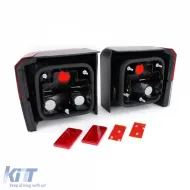 Rücklichtsatz rot schwarz Kristall geeignet für VW Bus Transporter T4 1990-2003-image-6190423