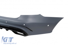 Rear A Design bumper type E63 suitable for Mercedes E-Class W212 sedan 2014-2016-image-6144447