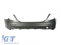 Rear AMG bumper suitable for Mercedes E-Class W213 sedan 2016-2020, without parking sensor openings