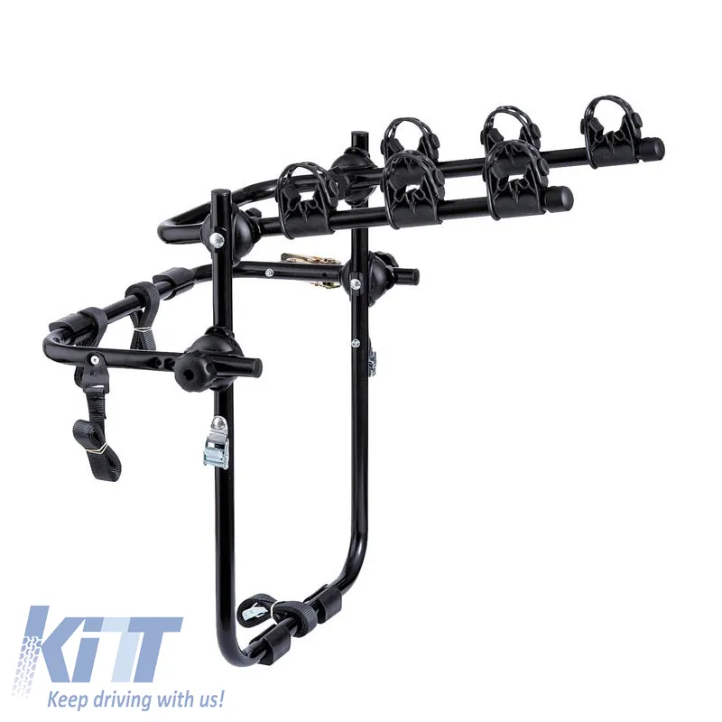 Rear Bicycle Carrier BC7 Gold suitable for 3 Bicycles Black