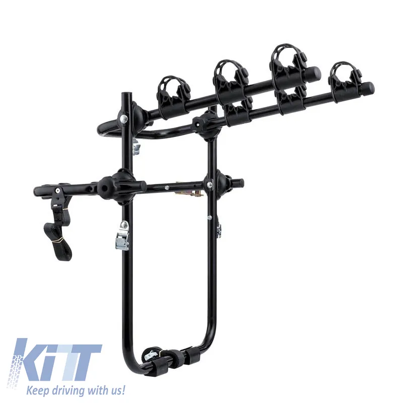 Rear Bicycle Carrier BC7 Gold suitable for 3 Bicycles Black