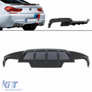Rear Bumper Air Diffuser suitable for BMW 6 Series F12 F13 F06 Convertible Coupe Gran Coupe (2012-2017) M-Performance Design-image-6096676