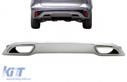 Rear Bumper Air Diffuser suitable for Jaguar F-Pace Facelift X761 (2020-up)-image-6092552