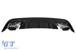 Rear Bumper Air Diffuser suitable for Mercedes E-Class C207 Coupe A207 Cabriolet Facelift (2013-2017) E63 Design-image-6101145
