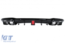 image-44-Rear Bumper Air Diffuser suitable for Mercedes E-Class W213 Sport Line (2016-2019) B Design